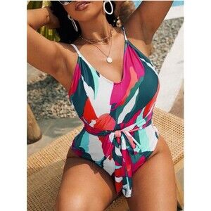 Shein, Plus Sz 4x, Women's 1Pc Swimsuit, NWOT Colorful Fun, Cute